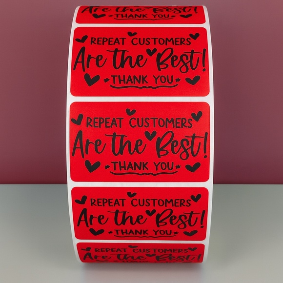 Repeat Customers Are the Best Stickers – Thank You Labels for Small Business - Picture 7 of 11